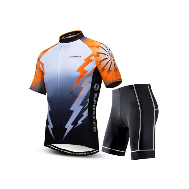 Cycling Jersey Mens Road Bike Clothes Uniform Bicycle Bib Set Short Sleeve Shirt 